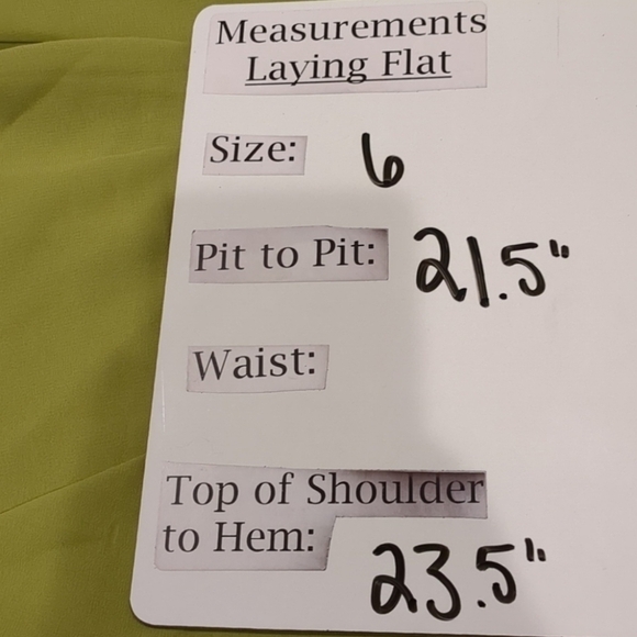 Nasty Gal If It Ain't Got That Swing Chiffon Shirred Blouse in Lime Green Size 6 - Picture 7 of 7